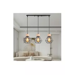 Suspension en Métal Bois