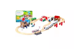 Circuit train en bois