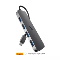 Adaptateur, Hub USB C