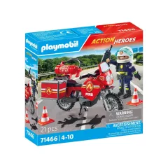 Pompier et Moto Playmobil